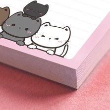 Copyder Sevimli Figür Temalı Bloknot Defter Setleri 50 Yaprak