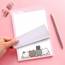 Copyder Sevimli Figür Temalı Bloknot Defter Setleri 50 Yaprak