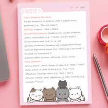 Copyder Sevimli Figür Temalı Bloknot Defter Setleri 50 Yaprak