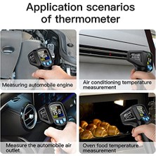 Ceta Mestek -50~400°C El Temassız Dijital LCD Kızılötesi Termometre Endüstriyel Ir Sıcaklık Test Cihazı Ayarlanabilir E Ssivity IR03A