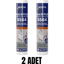 Bostik S564 Nötral Cephe Silikonu Beyaz x2 Adet