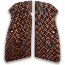 Zib Grips  Kabzası - Zig 14, Browning Hp, High Power 14, Spor Kasa ile Uyumlu - Sarı Renk - BRWHPSSR016