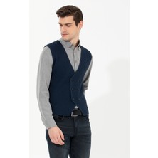 Pierre Cardin Erkek Lacivert Triko Yelek 50265360-VR033