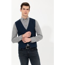 Pierre Cardin Erkek Lacivert Triko Yelek 50265360-VR033
