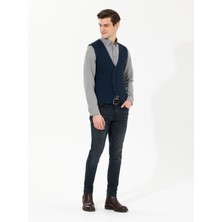 Pierre Cardin Erkek Lacivert Triko Yelek 50265360-VR033
