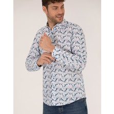 Pierre Cardin Erkek Pembe Slim Fit Uzun Kollu Gömlek 50264887-VR041