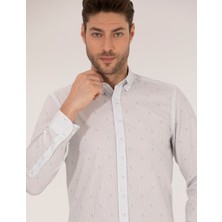 Pierre Cardin Erkek Açık Yeşil Slim Fit Uzun Kollu Gömlek 50264896-VR092