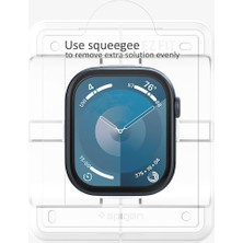 Spigen Apple Watch 46MM Seri 10 Ekran Koruyucu Kolay Kurulum Elite Shield Ez Fit (2 Adet) - AFL08579