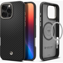 Spigen iPhone 16 Pro Max Kılıf Enzo Aramid Black Natural - ACS08501
