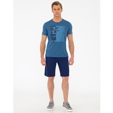 Pierre Cardin Erkek Lacivert Standart Fit Örme Şort 50233260-VR033