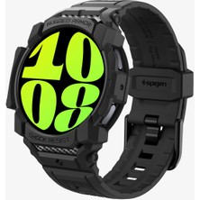 Spigen Samsung Galaxy Watch 7 (44MM) Kılıf & Kordon Kayış Rugged Armor Pro Matte Black - ACS08338