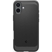 Spigen Apple iPhone 16 Kılıf Rugged Armor Magfit Magsafe Özellikli Matte Black - ACS08214