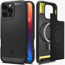 Spigen iPhone 16 Pro Max Kılıf Rugged Armor MagFit MagSafe özellikli Matte Black - ACS07986