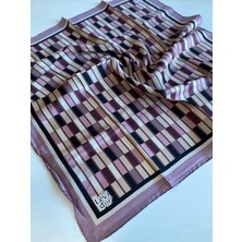 Levidor Tivil Ipek Eşarp 39240 Lila Karışık Desen