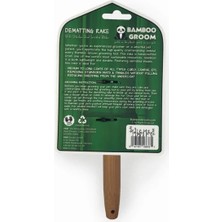 Bamboo Groom Köpekler Için Small Kısa 9 Bıçaklı Dematting Rake