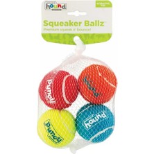 Outward Hound Squeaker Ballz Düdüklü Tenis Topu Köpek Oyuncağı 4'lü Small