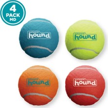 Outward Hound Squeaker Ballz Düdüklü Tenis Topu Köpek Oyuncağı 4'lü Small