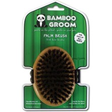 Bamboo Groom Köpek Yıkamak Için Avuç Içi Kıl Uçlu Fırça