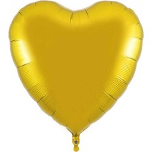 Cugy Siyah ve Gold Happy Birthday Folyo Balon Setli  Kalp Detaylı Doğum Günü Özel Gün Parti Kutlama Seti