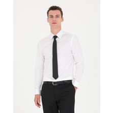 Pierre Cardin Erkek Beyaz Slim Fit Uzun Kollu Basic Gömlek 50277147-VR013