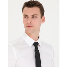 Pierre Cardin Erkek Beyaz Slim Fit Uzun Kollu Basic Gömlek 50277147-VR013