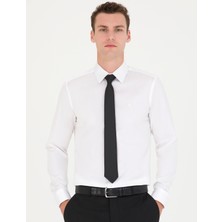 Pierre Cardin Erkek Beyaz Slim Fit Uzun Kollu Basic Gömlek 50277147-VR013