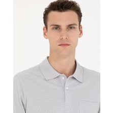 Pierre Cardin Erkek Gri Regular Fit Polo Yaka Tişört 50273568-VR024