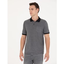Pierre Cardin Erkek Siyah Regular Fit Polo Yaka Tişört 50273568-VR046