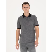 Pierre Cardin Erkek Siyah Regular Fit Polo Yaka Tişört 50273568-VR046