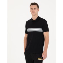 Pierre Cardin Erkek Siyah Slim Fit Polo Yaka Tişört 50275719-VR046