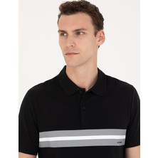 Pierre Cardin Erkek Siyah Slim Fit Polo Yaka Tişört 50275719-VR046