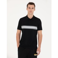 Pierre Cardin Erkek Siyah Slim Fit Polo Yaka Tişört 50275719-VR046