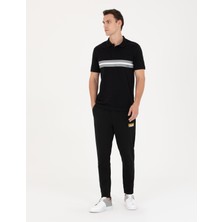 Pierre Cardin Erkek Siyah Slim Fit Polo Yaka Tişört 50275719-VR046