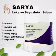 Sarya ve Beyazlatıcı Sabun 100 gr (Arbutin, Salisilik Asit, Kojik Asit, Vitamin E)