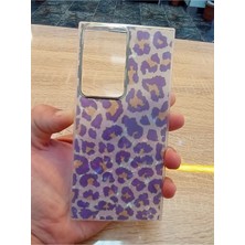 Lucek Cases Samsung Galaxy S23 Ultra Leopar Desen Hologramlı Kılıf Darbe Korumalı Kapak