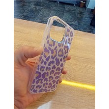 Lucek Cases Apple iPhone 14 Pro Leopar Desen Hologramlı Kılıf Darbe Korumalı Kapak