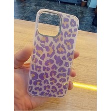 Lucek Cases Apple iPhone 14 Pro Leopar Desen Hologramlı Kılıf Darbe Korumalı Kapak