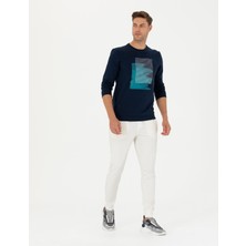 Pierre Cardin Erkek Ekru Slim Fit Eşofman Altı 50274869-VR019