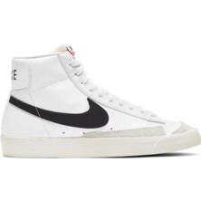 Nike Blazer Mid '77 Vintage Erkek Beyaz Deri Günlük Spor Ayakkabı ( Dar Kalıp )