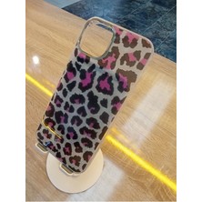 Lucek Cases Apple iPhone 13 ve Apple iPhone 14 Uyumlu Leopar Desen  Hologram Kapak Darbe Korumalı Kılıf