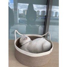 Hansa Polip Jüt Konforlu Sweet Kedi Yatağı,kulaklı Kedi Evi