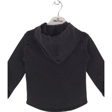 Mutlu Kids Erkek Çocuk Kapüşonlu Kot Gömlek Ceket