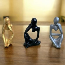 3'lü Biblo Insan Heykel Iskandinav Tarzı