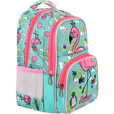 Kingston Hill Lisanslı Flamingo Ilkokul Çantası 3'lü Set Çanta + Termal Beslenme + Kalemlik