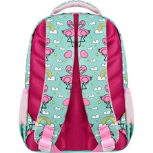 Kingston Hill Lisanslı Flamingo Ilkokul Çantası 3'lü Set Çanta + Termal Beslenme + Kalemlik