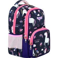 Kingston Hill Lisanslı Unicorn Ilkokul Çantası 3'lü Set Çanta + Termal Beslenme + Kalemlik