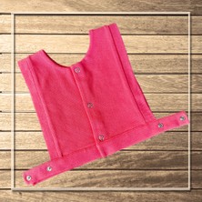 Momas 4 Taraflı Kullanılabilir Biyeli Pembe Yelek-Önlük