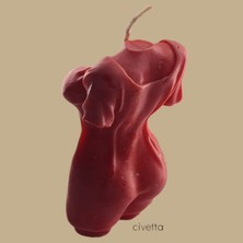 Civetta Dogal Dekoratif Gül Kokulu Aşk Kadını Modeli Soyawa x  Mum