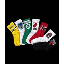 Çorap Dünyam 7'li Basketbol Nba Takim Kolej Tenis Çorap