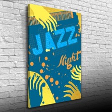 Zeds Creations Jazz Night Afişi Kanvas Tablo 50 x 70